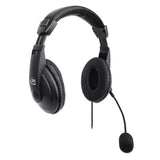 Manhattan Audífonos estéreo USB Auriculares Auriculares Diadema Oficina/Centro de llamadas Binaural