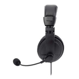 Manhattan Audífonos estéreo USB Auriculares Auriculares Diadema Oficina/Centro de llamadas Binaural