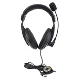 Manhattan Audífonos estéreo USB Auriculares Auriculares Diadema Oficina/Centro de llamadas Binaural