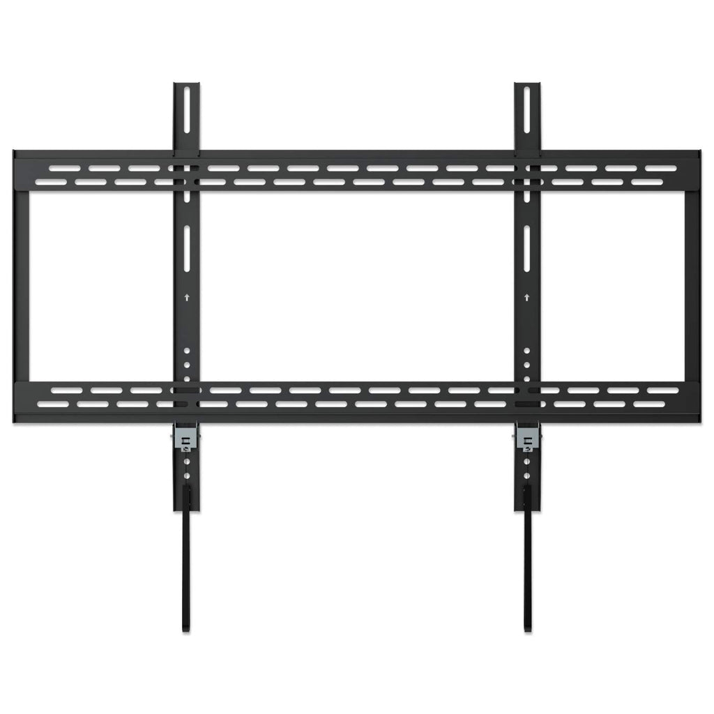 Manhattan Soporte de pared para TV/monitores (Fijo), pantallas 60"–100", Compatibilidad VESA: de 200x200 a 900x600 mm (verifique las dimensiones de los cuatro orificios de montaje traseros), carga máxima 50 kg, negro Monitor negro