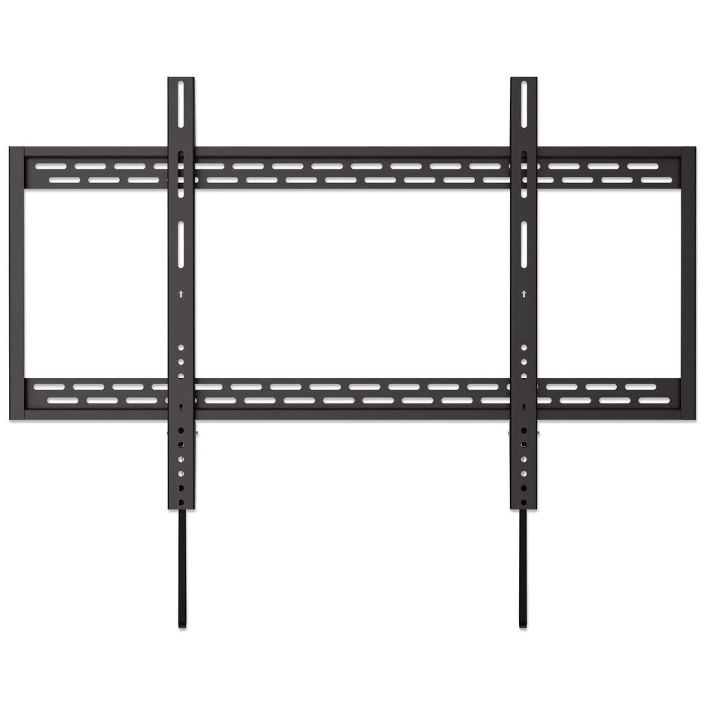 Manhattan Soporte de pared para TV/monitores (Fijo), pantallas 60"–100", Compatibilidad VESA: de 200x200 a 900x600 mm (verifique las dimensiones de los cuatro orificios de montaje traseros), carga máxima 50 kg, negro Monitor negro