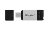 Kingston Technology DataTraveler 80 Memoria Flash 32 GB USB Tipo C 3.2 Gen 1 (3.1 Gen 1) 200 MB/s