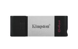 Kingston Technology DataTraveler 80 Memoria Flash 64 GB USB Tipo C 3.2 Gen 1 (3.1 Gen 1) 200 MB/s