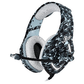 Yeyian YDF-33401G audífono y auriculare Auriculares Alámbrico Diadema Juego Caqui, 20 - 20000 Hz