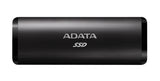 ADATA SE760 2 TB USB Tipo C 3.2 Gen 2 (3.1 Gen 2) Negro, 1000 MB/s, ASE760-2TU32G2-CBK