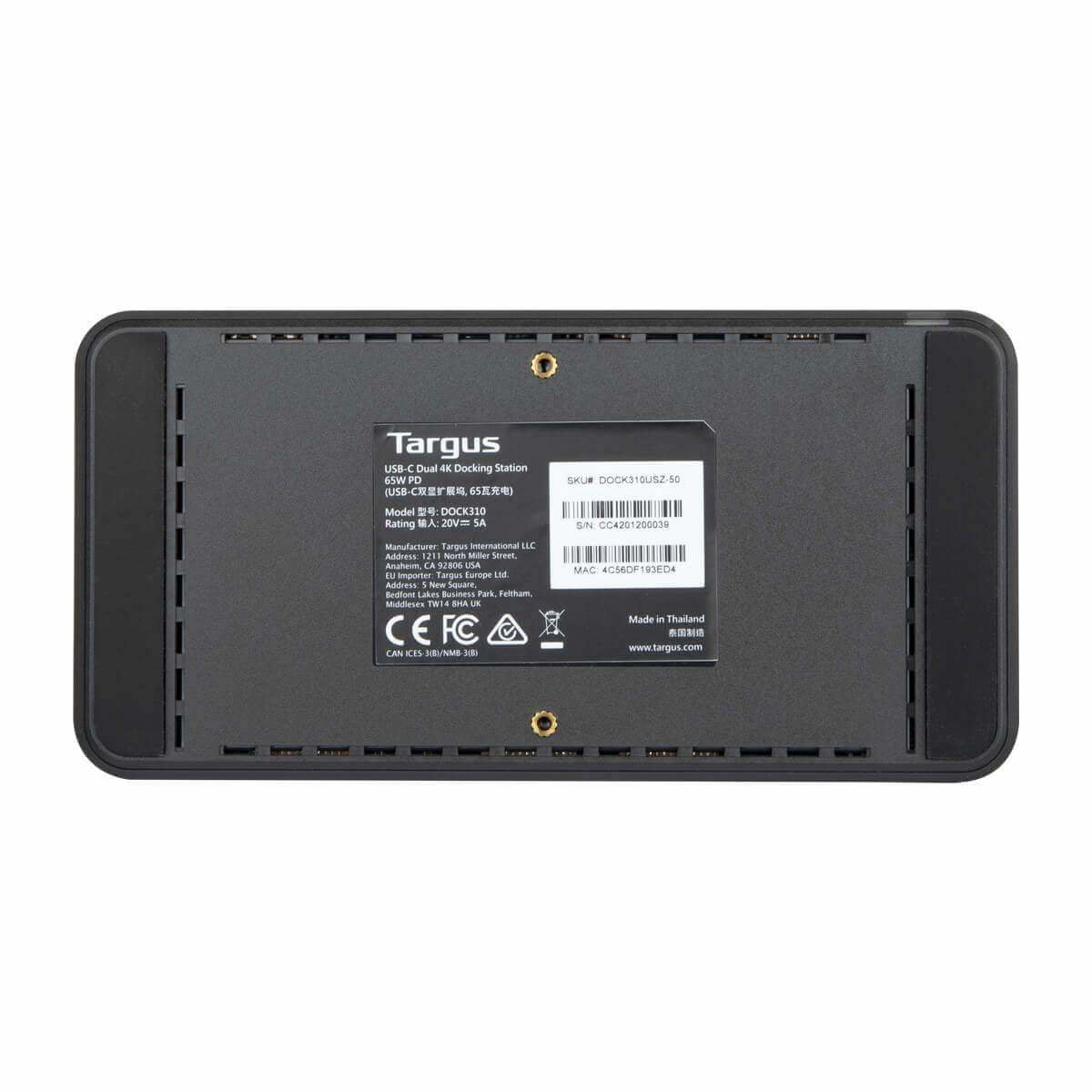 Targus DOCK310USZ Laptop Alámbrico 3 2 Si