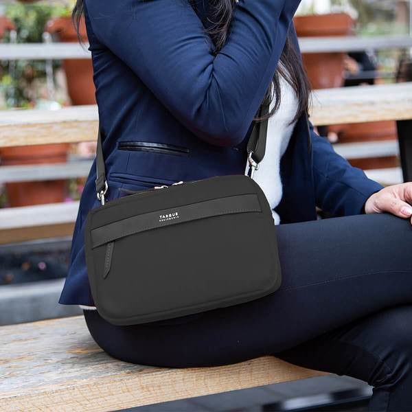 Targus Newport fundas para tablets Funda de protección Imitación piel, Nylon Negro Cualquier marca