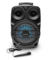Misik MB128 altavoz portátil y para fiesta Negro 2500 W, Inalámbrico y alámbrico, LED