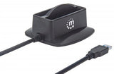 Manhattan Base de conexión dual USB 3.0 SuperSpeed y disco duro SATA 2.5" bases de conexión para discos duros Unidad de disco duro Serial ATA III 2.5 cm (2.5") 2