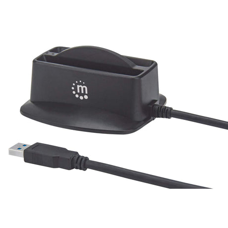 Manhattan Base de conexión dual USB 3.0 SuperSpeed y disco duro SATA 2.5" bases de conexión para discos duros Unidad de disco duro Serial ATA III 2.5 cm (2.5") 2