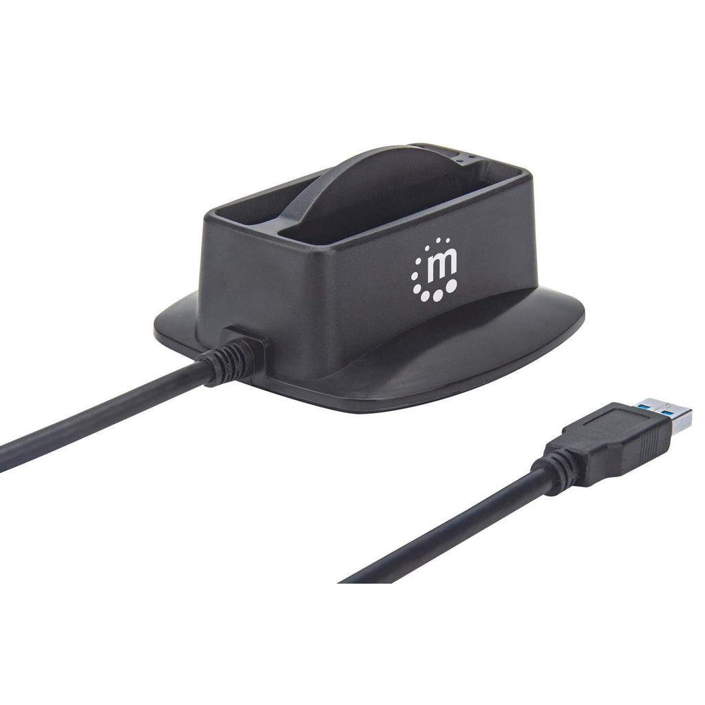 Manhattan Base de conexión dual USB 3.0 SuperSpeed y disco duro SATA 2.5" bases de conexión para discos duros Unidad de disco duro Serial ATA III 2.5 cm (2.5") 2