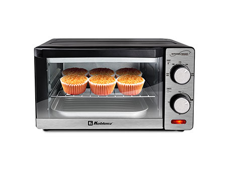 Horno Tostador Koblenz HKM-1000 10 L, Parrilla Giratoria, Acero Inoxidable