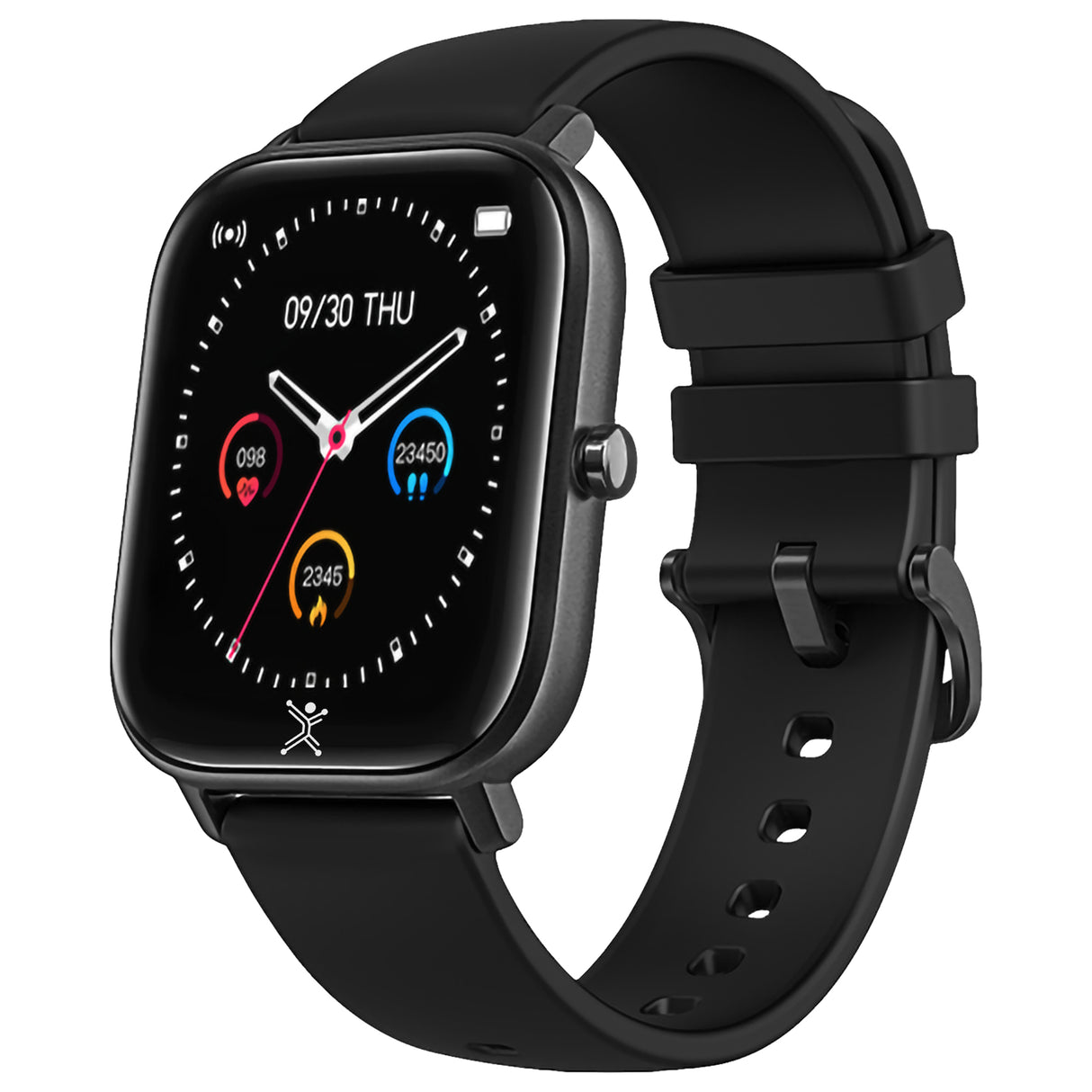 Perfect Choice PC-270065 reloj inteligente y deportivo 3.56 cm (1.4") TFT Digital Pantalla táctil Negro