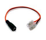 Meriva Technology PIGTAIL C-HEMBRA conector 2.1 x 5.5 mm DC Power Negro, Rojo