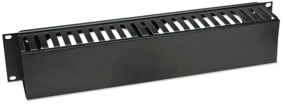 Intellinet Organizador Horizontal 19", 2U, (Plástico) Rack Panel frontal Negro 48,3 cm (19") 790 g