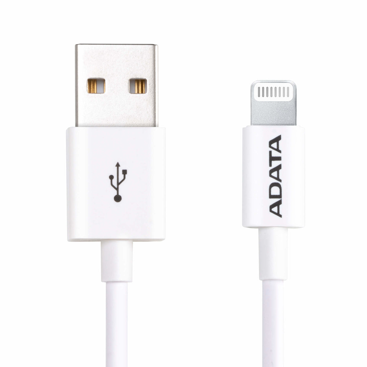 CABLE ADATA PLASTICO USB-LIGHTNING 1 MT COLOR BLANCO