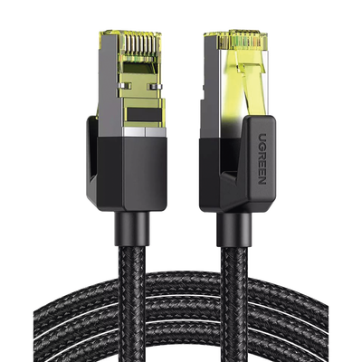 80423 - Cable Ethernet Cat7 / Blindaje F/FTP / 10 Gbps / 600 MHz / 2 m (6.56 ft) / Malla Nylon