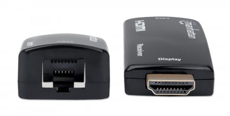 Manhattan Kit extensor HDMI compacto 1080p@60 Hz por Ethernet, extiende la señal hasta 60 m mediante