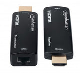 Manhattan Kit extensor HDMI compacto 1080p@60 Hz por Ethernet, extiende la señal hasta 60 m mediante