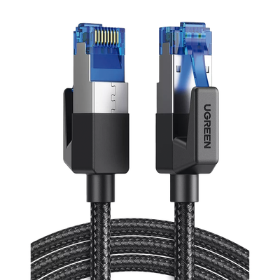 80429 - Cable Ethernet Cat8 / 40 Gbps / 2000 MHz / F/FTP / 1 m (3.28 ft) / Nylon trenzado
