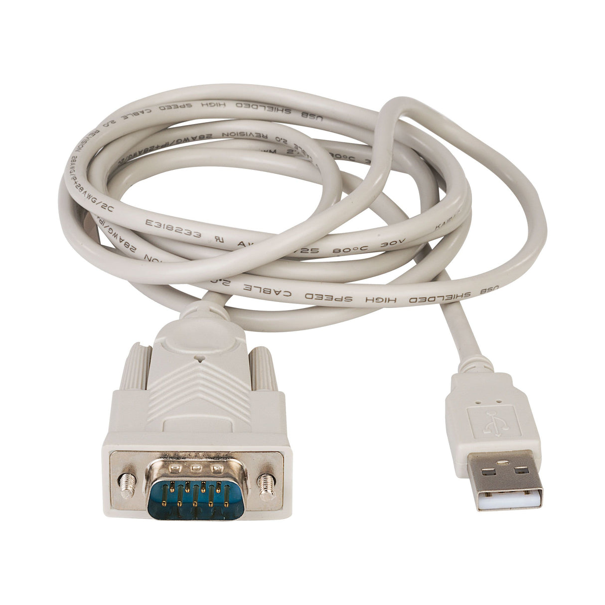 Steren USB-SER cable serial Gris 1.8 m D-Sub (DB-9) USB tipo A, Macho, Macho