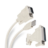 Steren USB-SER cable serial Gris 1.8 m D-Sub (DB-9) USB tipo A, Macho, Macho