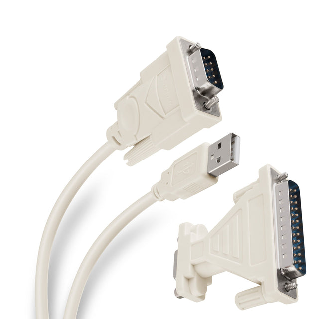 Steren USB-SER cable serial Gris 1.8 m D-Sub (DB-9) USB tipo A, Macho, Macho
