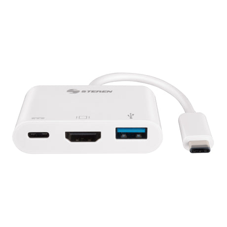 Steren USB-471 base para laptop o replicador de puertos USB 3.2 Gen 1 (3.1 Gen 1) Type-C Blanco, HDMI, 1 pieza(s)