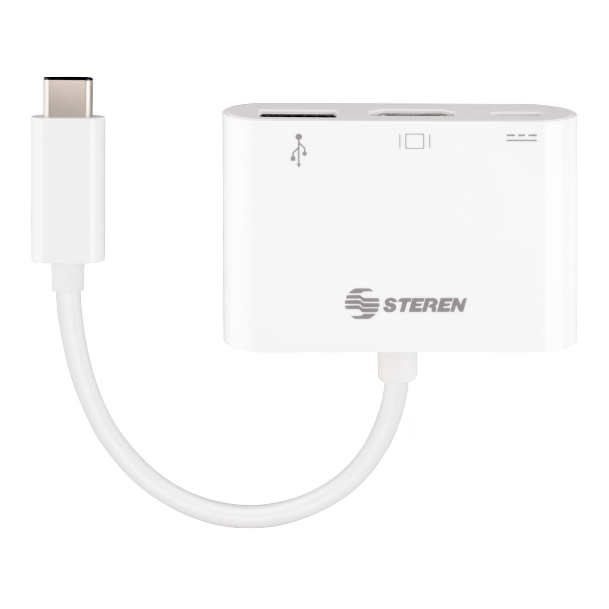 Steren USB-471 base para laptop o replicador de puertos USB 3.2 Gen 1 (3.1 Gen 1) Type-C Blanco, HDMI, 1 pieza(s)