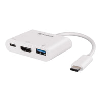 Steren USB-471 base para laptop o replicador de puertos USB 3.2 Gen 1 (3.1 Gen 1) Type-C Blanco, HDMI, 1 pieza(s)