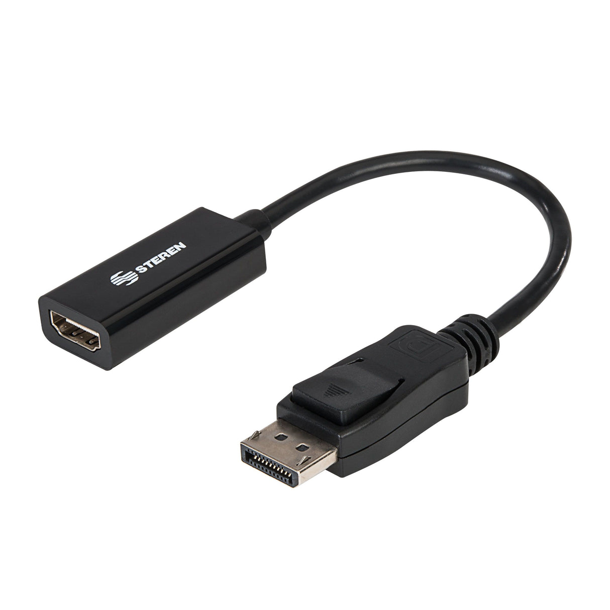 Steren 506-450 adaptador de cable de vídeo DisplayPort HDMI Tipo A (Estándar) Negro, Macho, Hembra, 1 pieza(s)