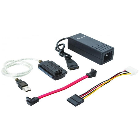 Steren COM-211 convertidor, repetidor o aislador en serie USB 2.0 SATA Negro, Rojo, 500 mA