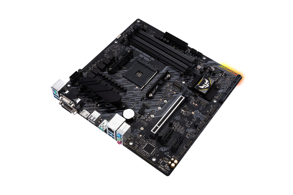 ASUS TUF GAMING A520M-PLUS AMD A520 Enchufe AM4 Micro ATX, AMD Ryzen 3000 Series, DDR4-SDRAM, 128 GB