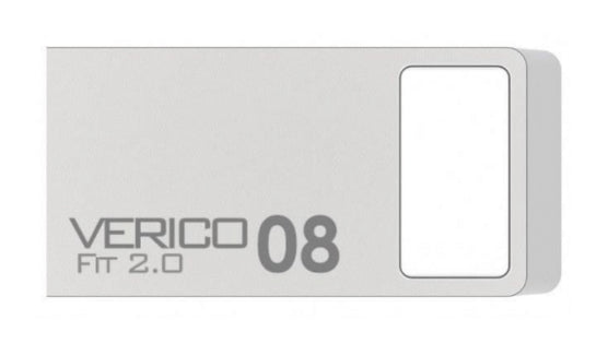 Verico Fit VR23 unidad flash USB 16 GB USB tipo A 2.0 Plata, Sin tapa, 1UDOV-RLSRG3-NN