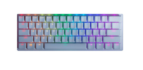 Razer Huntsman Mini teclado Juego USB QWERTY Internacional de EE.UU. Blanco, Alámbrico, Interruptor de llave óptico