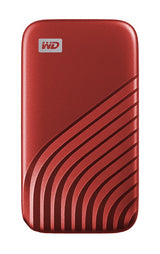 Western Digital My Passport 1 TB USB Tipo C 3.2 Gen 2 (3.1 Gen 2) Rojo, 1050 MB/s, Protección mediante contraseña