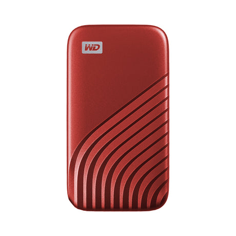 Western Digital My Passport 1 TB USB Tipo C 3.2 Gen 2 (3.1 Gen 2) Rojo, 1050 MB/s, Protección mediante contraseña