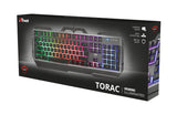 Trust GXT 856 Torac Teclado Juego Alámbrico USB Interruptor de membrana