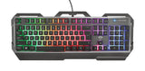 Trust GXT 856 Torac Teclado Juego Alámbrico USB Interruptor de membrana