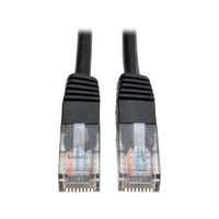 Tripp Lite N002-001-BK Cable Ethernet (UTP) Moldeado Cat5e 350 MHz (RJ45 M/M), PoE - Negro, 30.48 cm [1 pie]