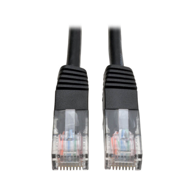Tripp Lite N002-001-BK Cable Ethernet (UTP) Moldeado Cat5e 350 MHz (RJ45 M/M), PoE - Negro, 30.48 cm [1 pie]