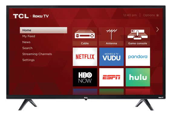 32S331 - TCL 32” Class S3 (32S331) 720p HD LED Smart TV with Roku TV