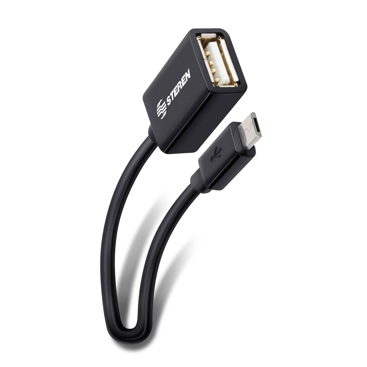 Steren USB-455 cable USB 0.1 m USB A Micro-USB B Negro | Cables USB