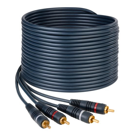 Steren 254-220 cable de audio 3.6 m 2 x RCA Negro, Macho, Macho | Cables de audio