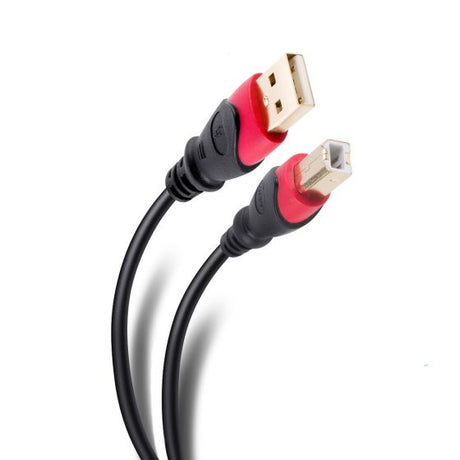 Steren USB-4905 cable USB USB 2.0 7.2 m USB A USB B Negro, Rojo | Cables USB