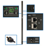 Tripp Lite PDUNVR30LX PDU Monofásico de 2.9kW Monitoreable por Tomacorrientes - Plataforma LX, 24 Tomacorrientes 5-15/20