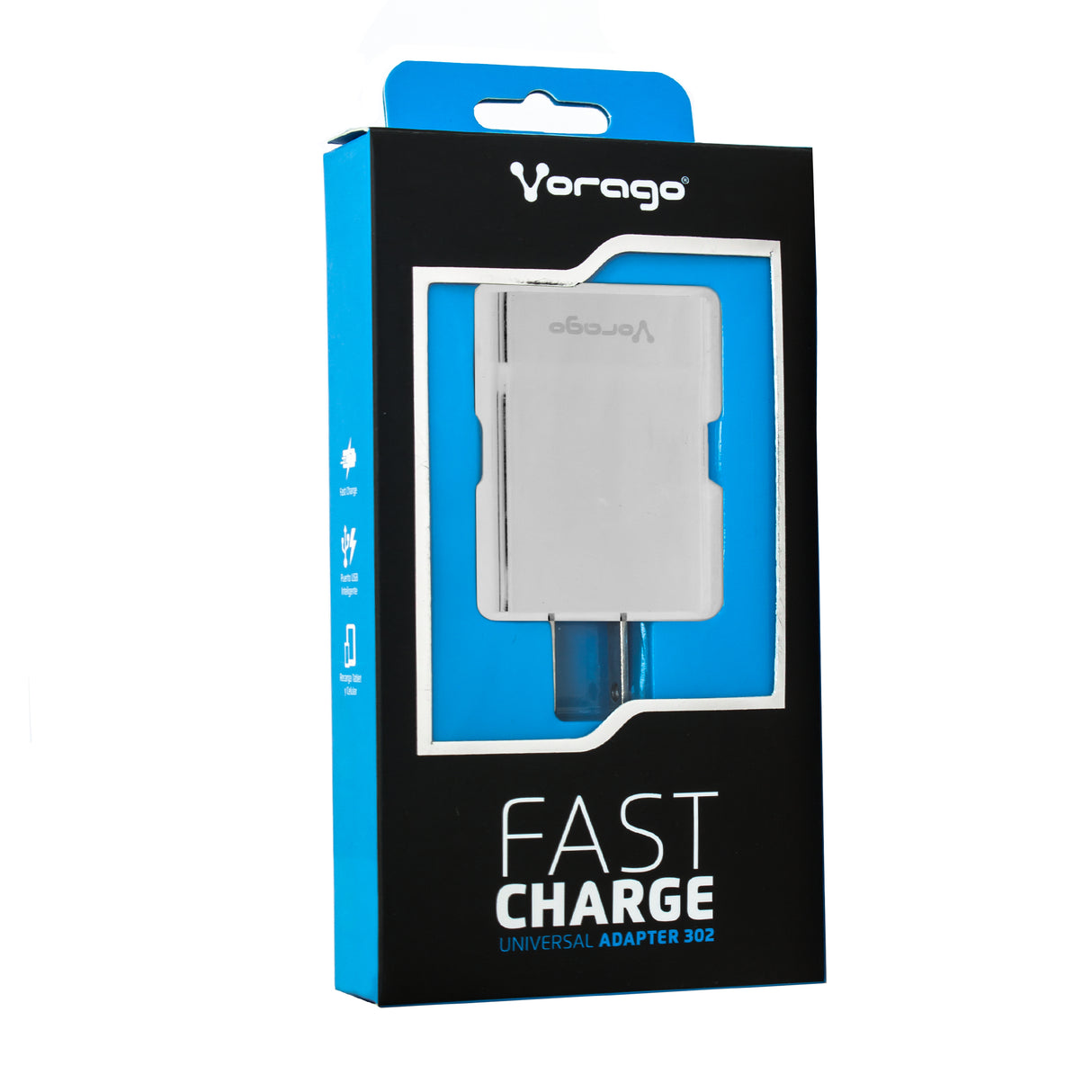 Vorago AU-302-WH adaptador e inversor de corriente Universal Blanco