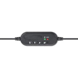 Manhattan Audífono USB monoaural con micrófono Auriculares Auriculares Diadema Oficina/Centro de llamadas Monoaural