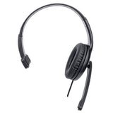Manhattan Audífono USB monoaural con micrófono Auriculares Auriculares Diadema Oficina/Centro de llamadas Monoaural