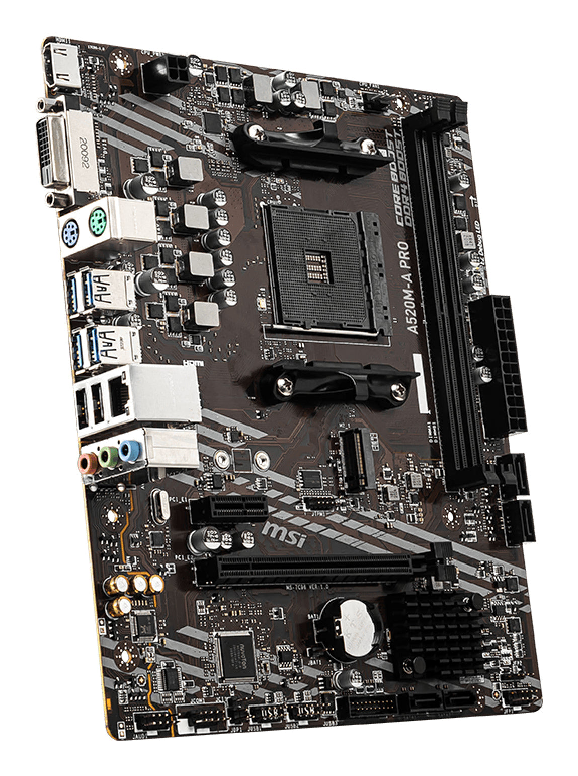 MSI A520M-A PRO placas base AMD Zócalo AM4 AMD Ryzen 3000 Series 1